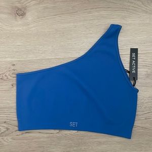 Set Active Sculptflex Ribbed One Shoulder Bra